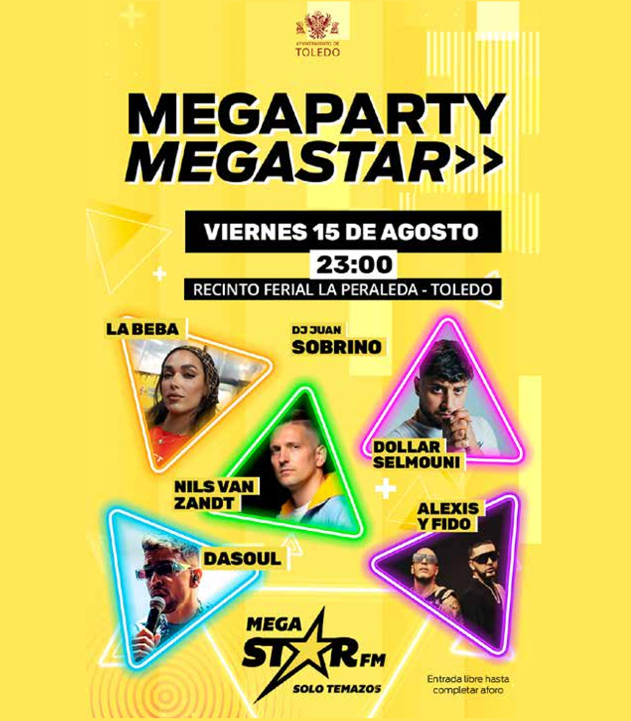 Megaparty Megastar FM en Toledo. Agosto 2025